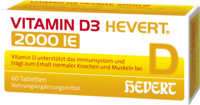 VITAMIN D3 HEVERT 2000 I.E. Tabletten