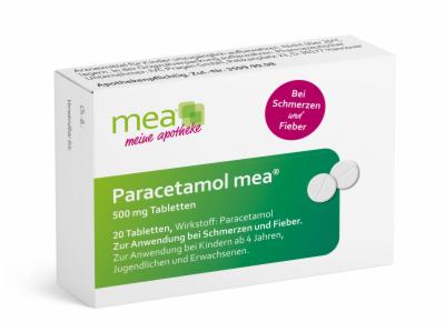 PARACETAMOL mea 500 mg Tabletten